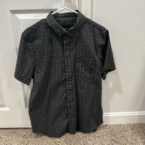Brixton Men's Black Patterned Button Down Shirt